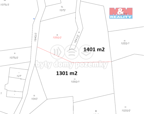 Prodej louky, Březiny, 1301 m2