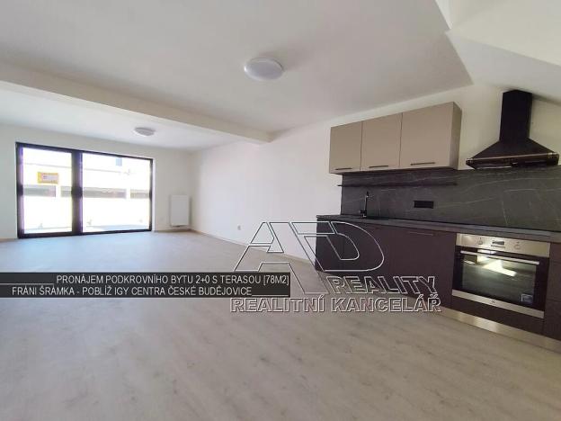 Pronájem bytu 2+kk, České Budějovice, Fráni Šrámka, 65 m2
