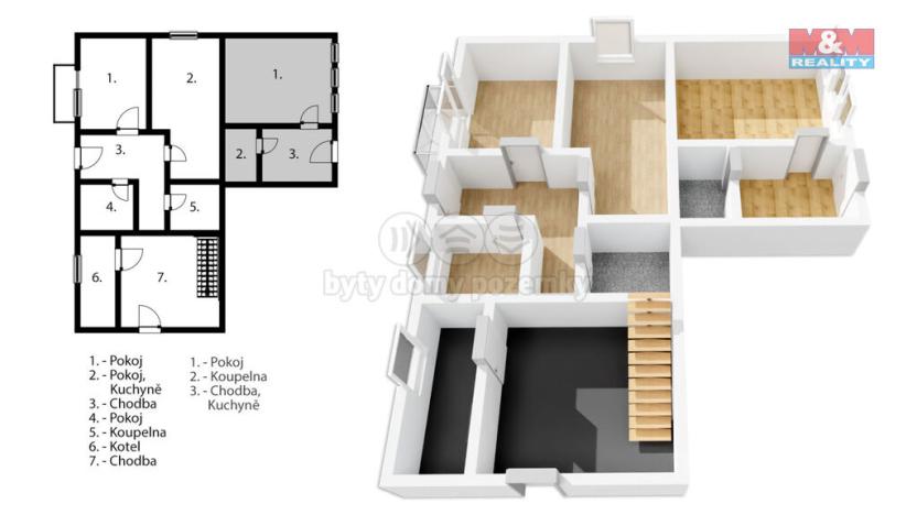 Prodej rodinného domu, Mšec, Důrasova, 105 m2