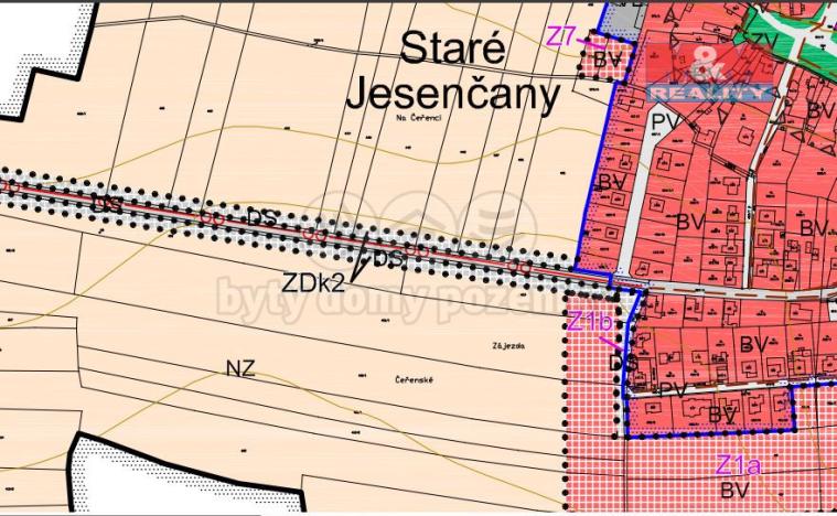 Prodej pozemku pro bydlení, Staré Jesenčany, 3364 m2