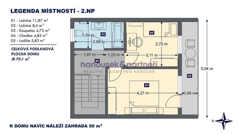 Prodej bytu 3+kk, Pardubice, Ke Kobelnici, 71 m2