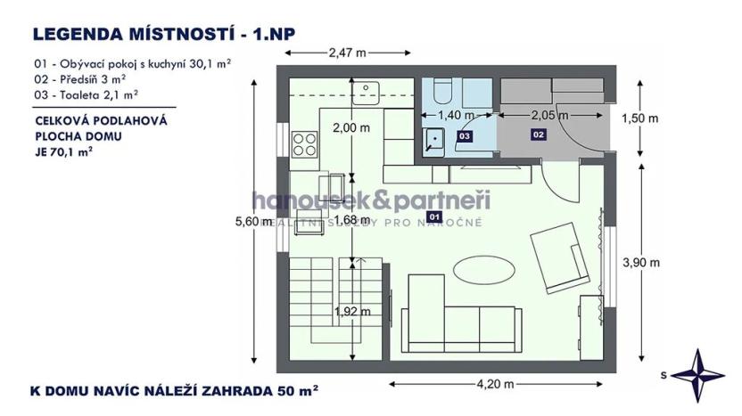 Prodej bytu 3+kk, Pardubice, Ke Kobelnici, 71 m2