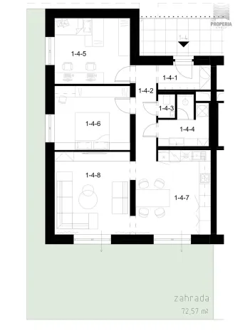 Prodej bytu 3+kk, Šanov, Břízová, 85 m2