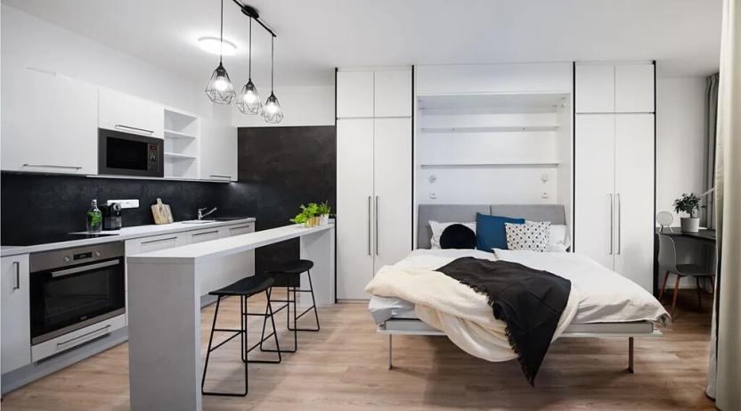 Pronájem bytu 1+kk, Praha - Hlubočepy, Vítové, 34 m2