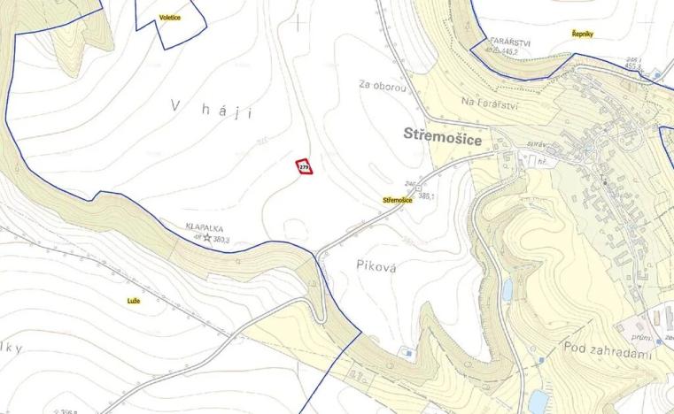 Prodej pole, Střemošice, 1129 m2