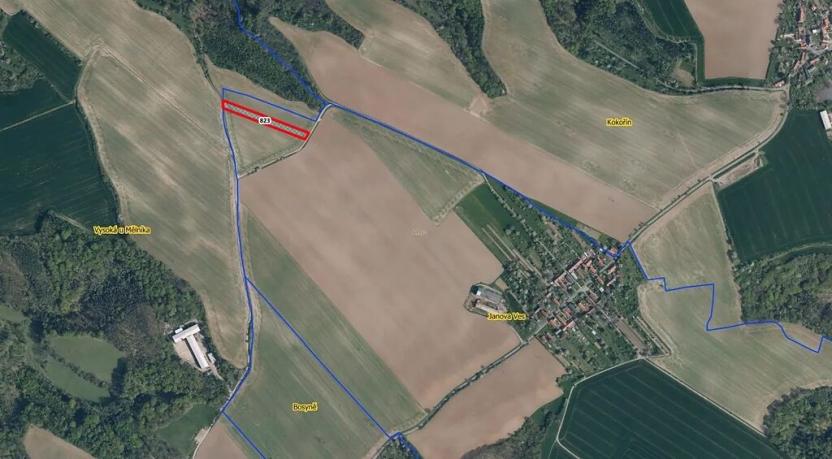 Prodej podílu pole, Kokořín, 1083 m2