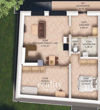 Prodej bytu 3+kk, Brodek u Prostějova, 73 m2