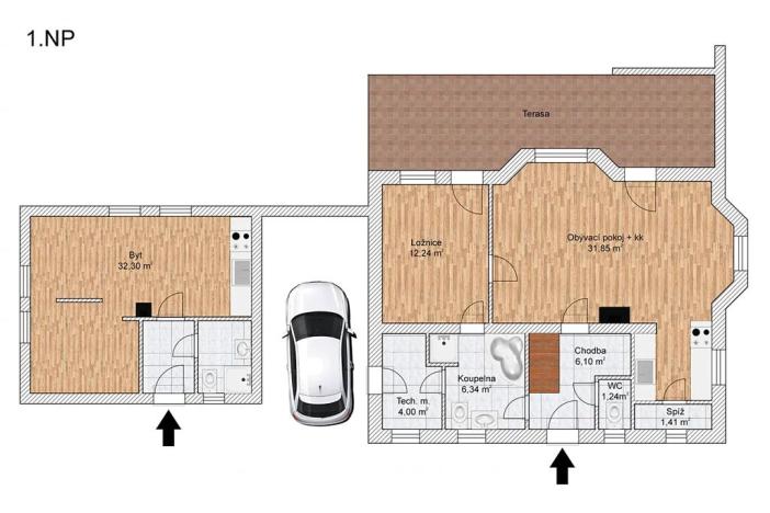 Prodej rodinného domu, Miřetice, 159 m2