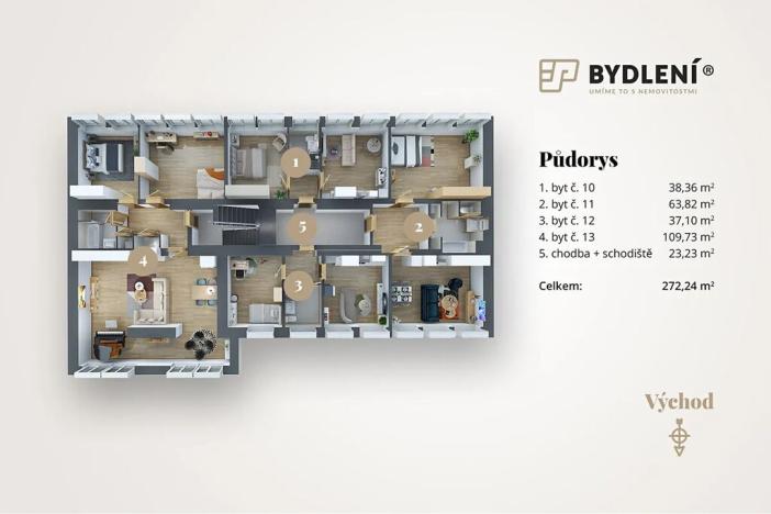 Prodej činžovního domu, Teplice, 1290 m2