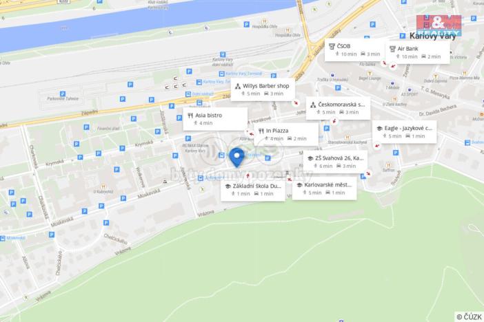 Pronájem obchodního prostoru, Karlovy Vary, Moskevská, 70 m2