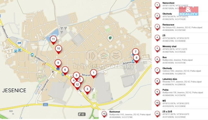 Prodej pozemku pro bydlení, Jesenice, Průmyslová, 700 m2