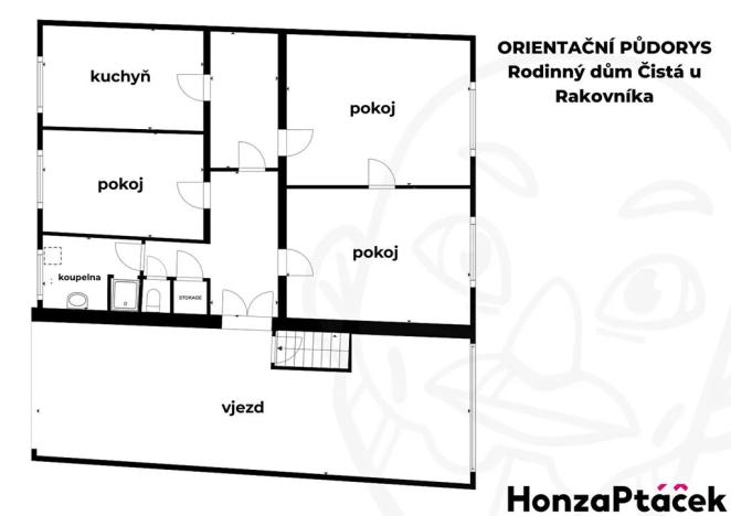 Prodej rodinného domu, Čistá, J. A. Komenského, 403 m2