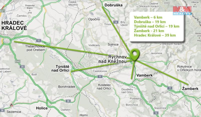 Prodej zahrady, Rychnov nad Kněžnou, 2141 m2