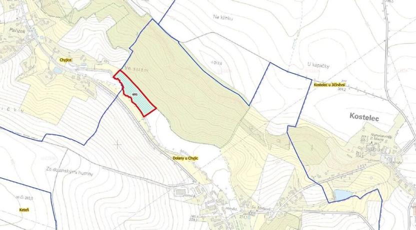 Prodej louky, Jičíněves, 20868 m2