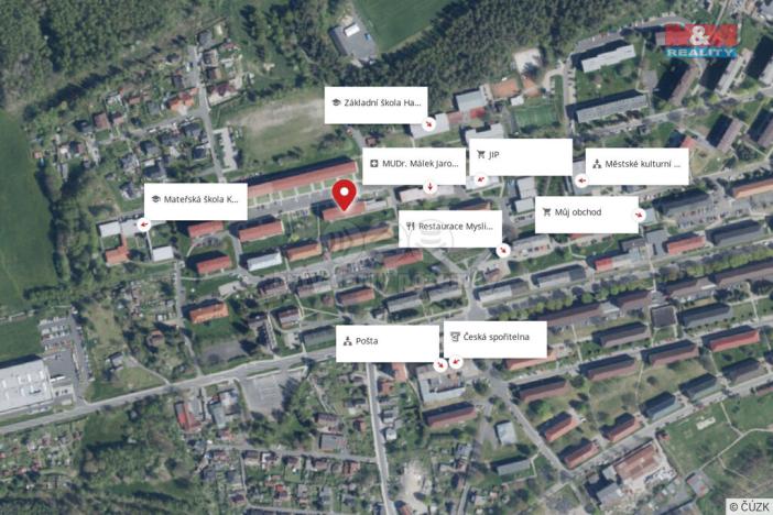 Prodej bytu 2+1, Habartov, Karla Čapka, 56 m2