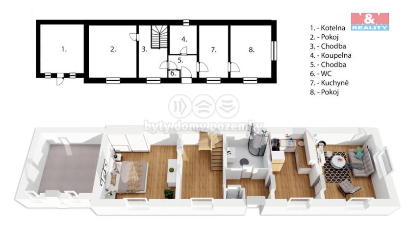 Prodej rodinného domu, Úvaly, Nerudova, 134 m2