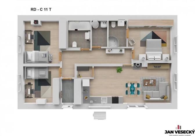 Prodej rodinného domu, Býkev, 94 m2