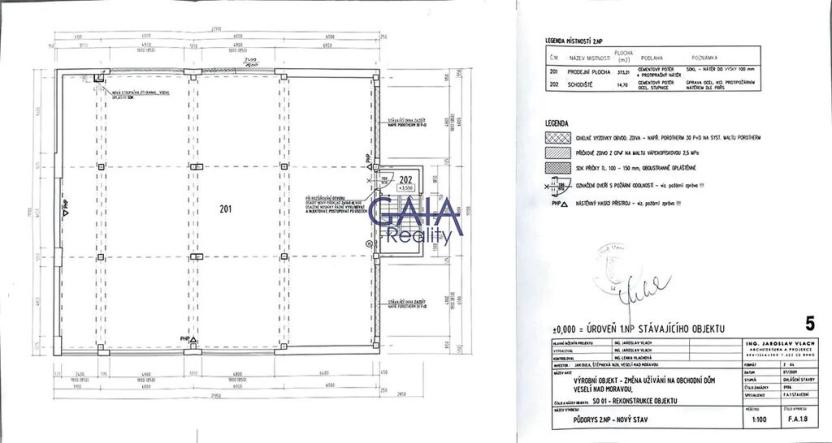 Pronájem obchodního prostoru, Veselí nad Moravou, Chaloupky, 1142 m2