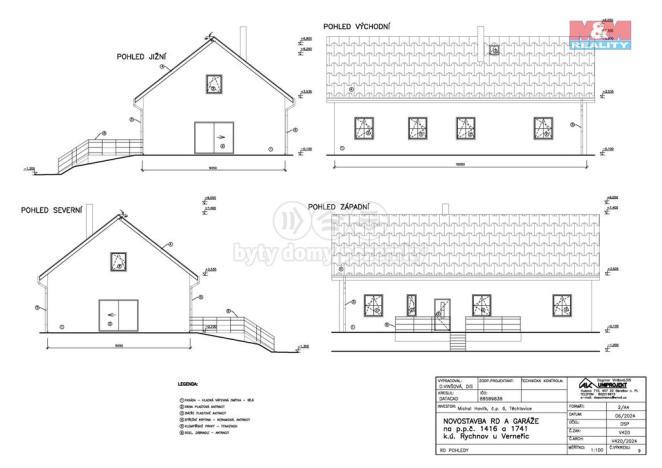 Prodej pozemku pro bydlení, Verneřice - Rychnov, 1163 m2