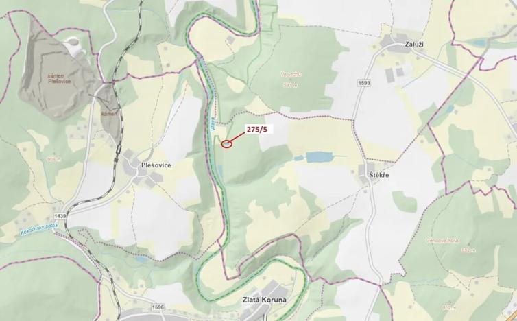 Dražba lesa, Dolní Třebonín, 433 m2