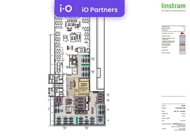 Pronájem kanceláře, Praha - Karlín, Pernerova, 1797 m2