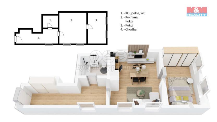Prodej bytu 2+kk, Rokytnice nad Jizerou - Horní Rokytnice, 49 m2