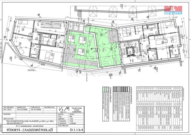 Prodej činžovního domu, Mladá Boleslav, Na kozině, 820 m2