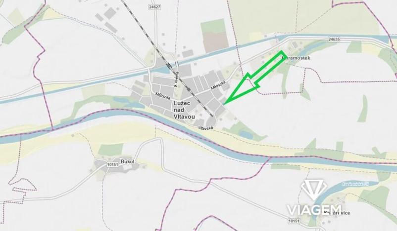 Prodej komerčního pozemku, Lužec nad Vltavou, 393 m2