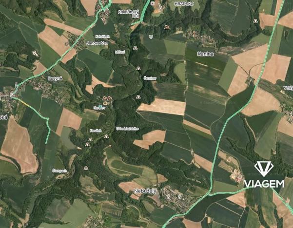 Prodej podílu lesa, Kokořín, 7736 m2