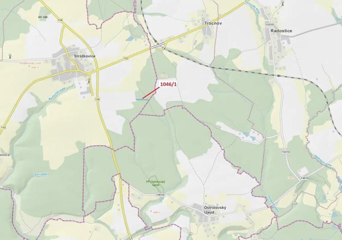 Dražba lesa, Stehlovice, 1838 m2