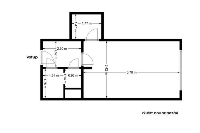 Prodej bytu 1+kk, Praha - Chodov, Samohelova, 29 m2