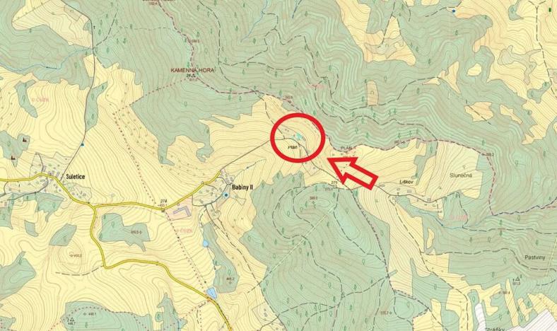 Prodej zahrady, Homole u Panny, 278 m2