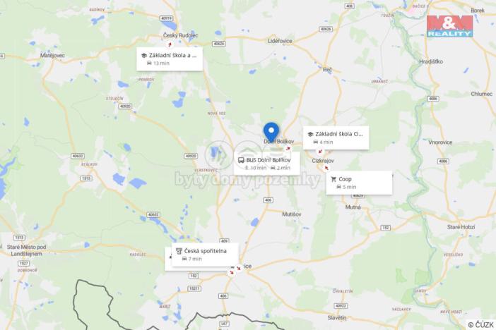 Prodej pozemku pro bydlení, Cizkrajov - Dolní Bolíkov, 1081 m2