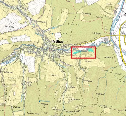 Prodej lesa, Ratiboř, 1806 m2