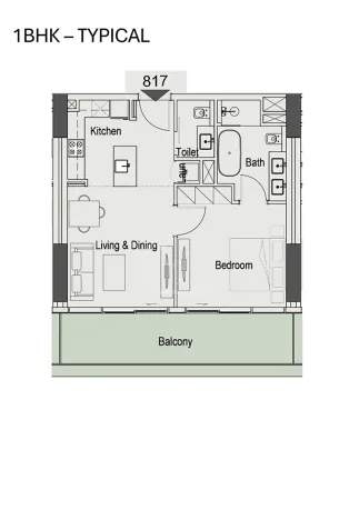 Prodej bytu 2+kk, Dubaj, Spojené arabské emiráty, 73 m2