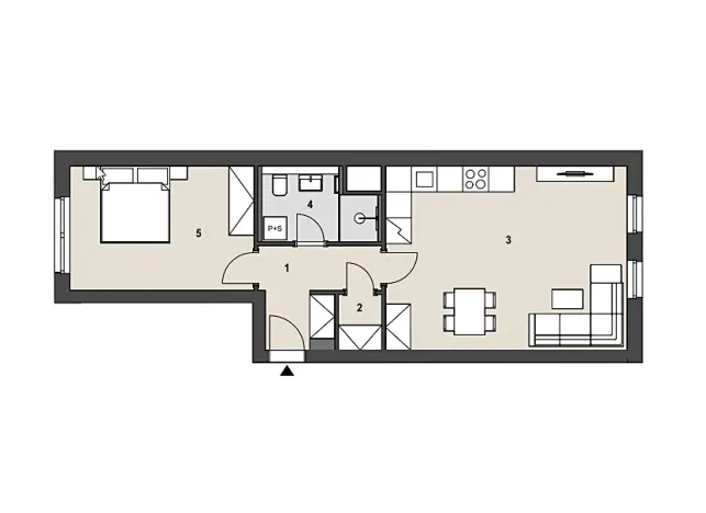 Prodej bytu 2+kk, Praha - Radotín, náměstí Osvoboditelů, 61 m2