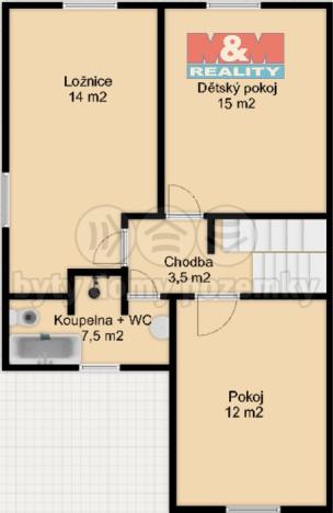 Prodej rodinného domu, Sulice - Hlubočinka, Na Rovině, 125 m2