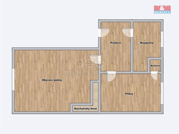 Prodej bytu 2+kk, Ostrava - Moravská Ostrava, Nádražní, 46 m2