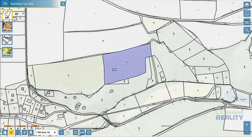 Prodej zahrady, Praha - Dolní Chabry, 10599 m2