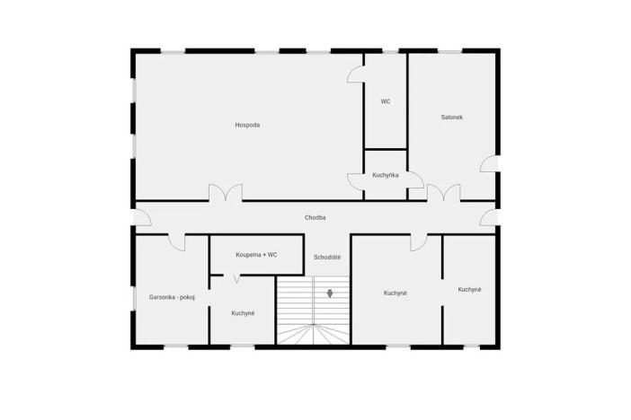 Prodej ubytování, Zálezly, 900 m2