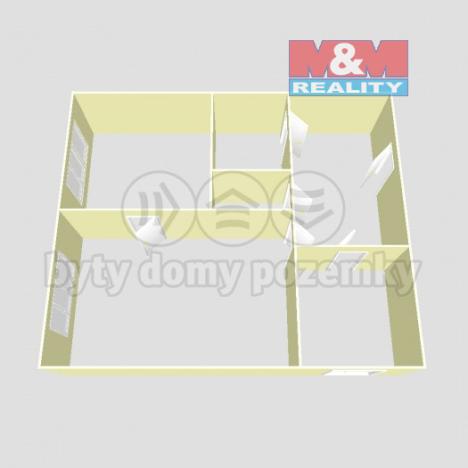 Pronájem bytu 2+1, Most, M. G. Dobnera, 54 m2