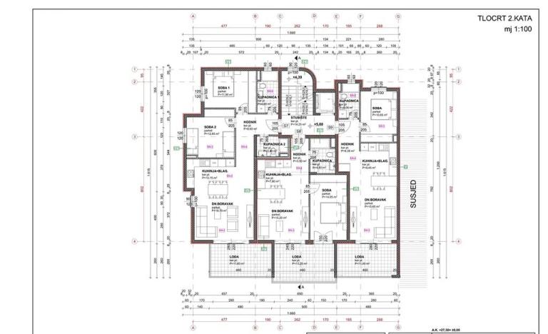 Prodej bytu 3+kk, Živogošće, Chorvatsko, 57 m2