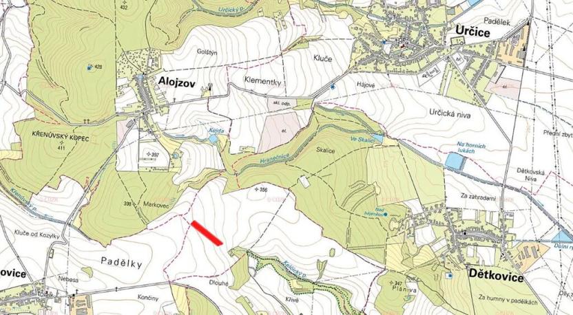 Prodej pole, Určice, 8794 m2