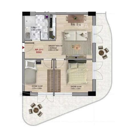 Prodej bytu 3+kk, Golem, kraj Tirana, Albánie, 64 m2