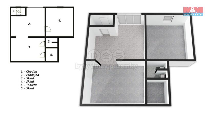 Prodej obchodního prostoru, Slaný, Na Dolíkách, 84 m2