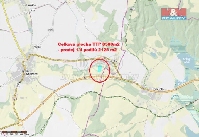 Prodej louky, Kravaře, 2150 m2