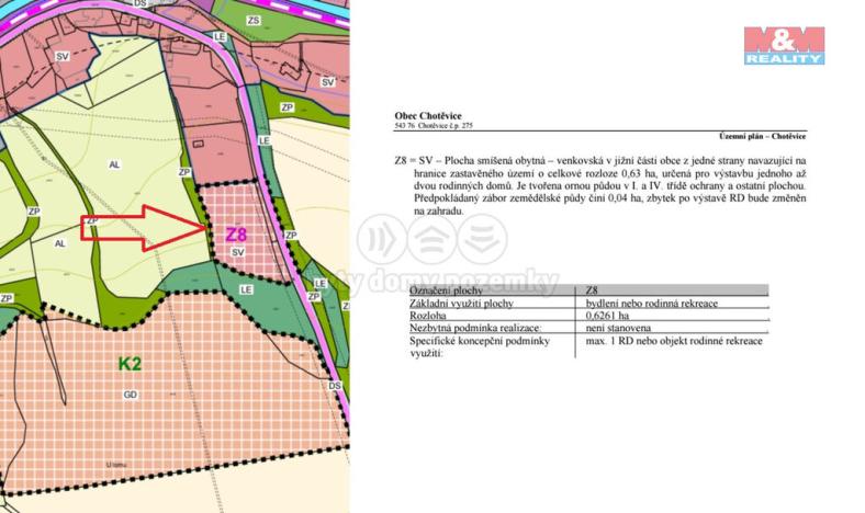 Prodej pozemku pro bydlení, Chotěvice, 3868 m2