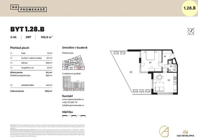 Prodej bytu 2+kk, Brno, 57 m2
