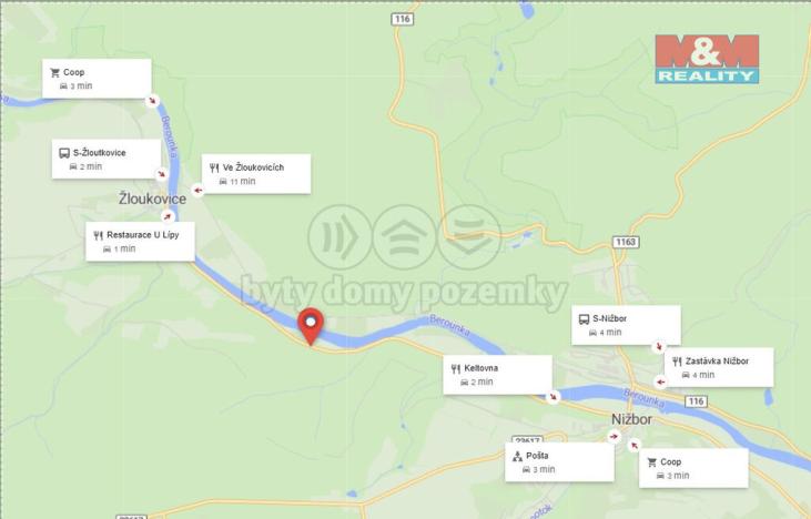 Prodej louky, Nižbor - Žloukovice, 1665 m2