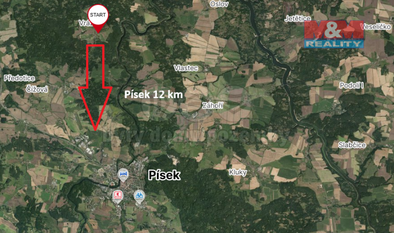 Prodej pozemku pro bydlení, Vráž - Stará Vráž, 1174 m2